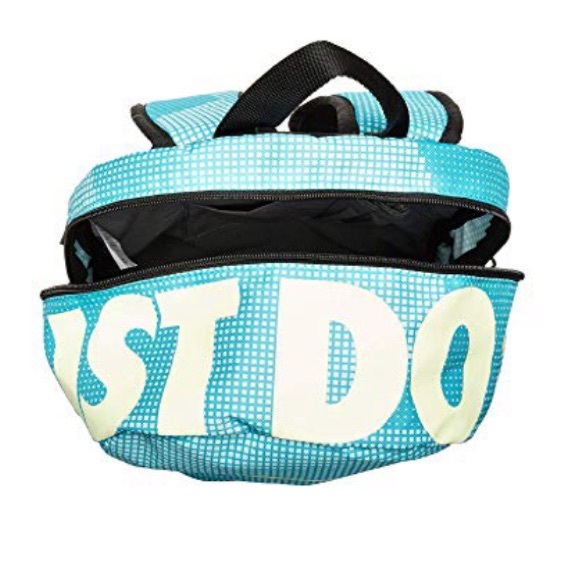 Nike Backpack Print JDI Blue Yellow Black Unisex - Picture 8 of 8